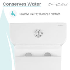 Swiss Madison Carré One-Piece Square Toilet Dual-Flush 1.1/1.6 gpf - SM-1T256 - The Home Selection