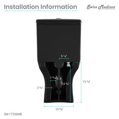 Swiss Madison Carré One-Piece Square Toilet Dual-Flush 1.1/1.6 gpf - SM-1T256 - The Home Selection