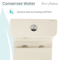 Swiss Madison Carré One-Piece Square Toilet Dual-Flush 1.1/1.6 gpf - SM-1T256 - The Home Selection
