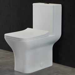 Swiss Madison Carré One-Piece Square Toilet Dual-Flush 1.1/1.6 gpf - SM-1T256 - The Home Selection