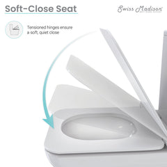 Swiss Madison Carré One-Piece Square Toilet Dual-Flush 1.1/1.6 gpf - SM-1T256 - The Home Selection