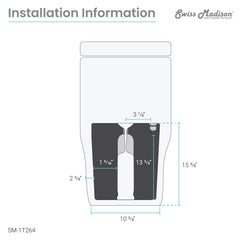 Swiss Madison Carré One-Piece Square Toilet Touchless Dual-Flush 1.1/1.6 gpf - SM-1T264 - The Home Selection