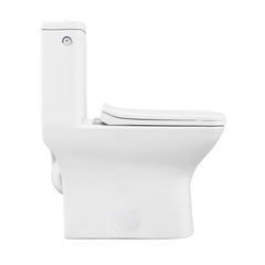 Swiss Madison Carré One-Piece Square Toilet Touchless Dual-Flush 1.1/1.6 gpf - SM-1T264 - The Home Selection