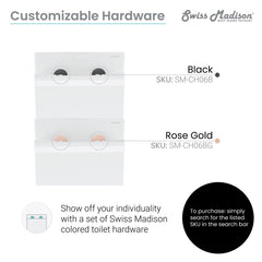 Swiss Madison Carré Wall-Hung Elongated Toilet Bowl - SM-WT455 - The Home Selection