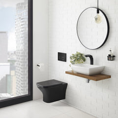Swiss Madison Carré Wall-Hung Elongated Toilet Bowl - SM-WT455 - The Home Selection