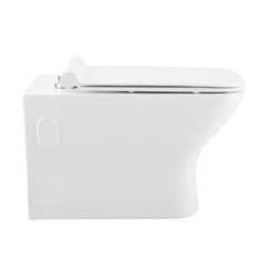 Swiss Madison Carré Wall-Hung Elongated Toilet Bowl - SM-WT455 - The Home Selection