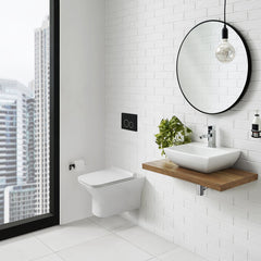 Swiss Madison Carré Wall-Hung Elongated Toilet Bowl - SM-WT455 - The Home Selection