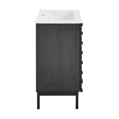 Swiss Madison Cascade 24" Bathroom Vanity in Black - SM-BV470B - The Home Selection