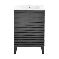 Swiss Madison Cascade 24" Bathroom Vanity in Black - SM-BV470B - The Home Selection