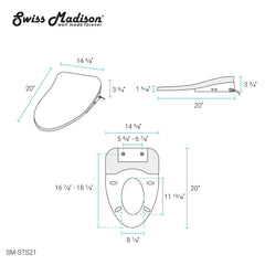 Swiss Madison Cascade Smart Toilet Seat Bidet - SM-STS21 - The Home Selection