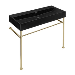 Swiss Madison Claire 40" Console Sink Matte Black Basin w/ Legs - SM-CS7 - The Home Selection
