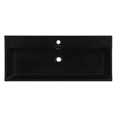 Swiss Madison Claire 40" Console Sink Matte Black Basin w/ Legs - SM-CS7 - The Home Selection