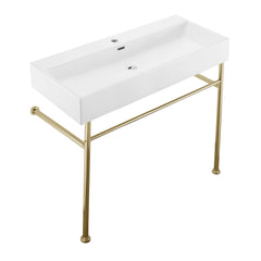 Swiss Madison Claire 40" Console Sink White Basin w/ Legs - SM-CS7 - The Home Selection