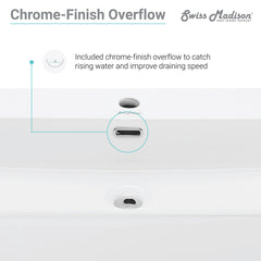 Swiss Madison Claire 40" Console Sink White Basin w/ Legs - SM-CS7 - The Home Selection