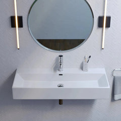 Swiss Madison Claire 40” Rectangle Wall-Mount Bathroom Sink - SM-WS335 - The Home Selection