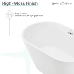 Swiss Madison Claire 48" Freestanding Bathtub - SM-FB550 - The Home Selection