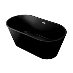 Swiss Madison Claire 60" Freestanding Bathtub in Matte Black - SM-FB590MB - The Home Selection
