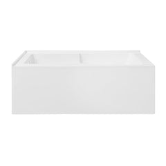 Swiss Madison Claire 60" x 32" Left-Hand Drain Drain Alcove Tub with Corner Apron - SM-AB570 - The Home Selection