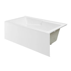 Swiss Madison Claire 60" x 32" Right-Hand Drain Drain Alcove Tub with Corner Apron - SM-AB571 - The Home Selection