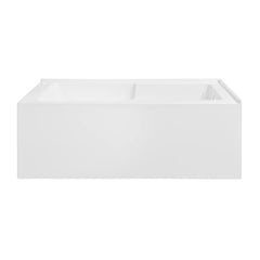 Swiss Madison Claire 60" x 32" Right-Hand Drain Drain Alcove Tub with Corner Apron - SM-AB571 - The Home Selection
