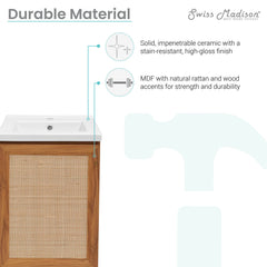 Swiss Madison Classé 18" Bathroom Vanity - SM-BV661 - The Home Selection