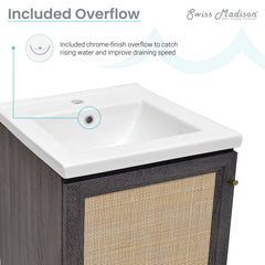 Swiss Madison Classé 18" Bathroom Vanity - SM-BV661 - The Home Selection