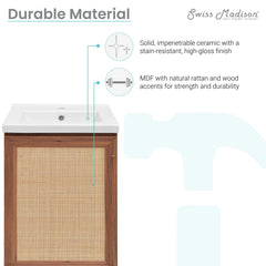 Swiss Madison Classé 18" Bathroom Vanity - SM-BV661 - The Home Selection