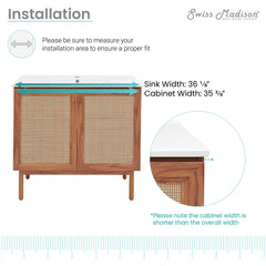 Swiss Madison Classé 36" Bathroom Vanity - SM-BV663 - The Home Selection