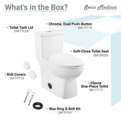 Swiss Madison Classé One-Piece Elongated Toilet Dual-Flush 1.1/1.6 gpf - SM-1T117 - The Home Selection