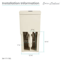 Swiss Madison Classé One-Piece Elongated Toilet Dual-Flush 1.1/1.6 gpf - SM-1T117 - The Home Selection