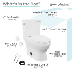 Swiss Madison Classé Two-Piece Elongated Toilet Side Flush 1.28 gpf - SM-2T130 - The Home Selection