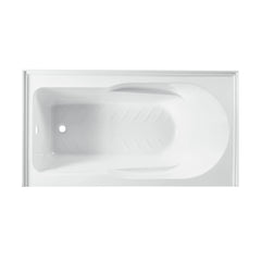 Swiss Madison Concorde 60 in. x 32 in. Acrylic Glossy White, Alcove, Integral, Left-Hand Drain, Apron Bathtub - SM-AB561 - The Home Selection