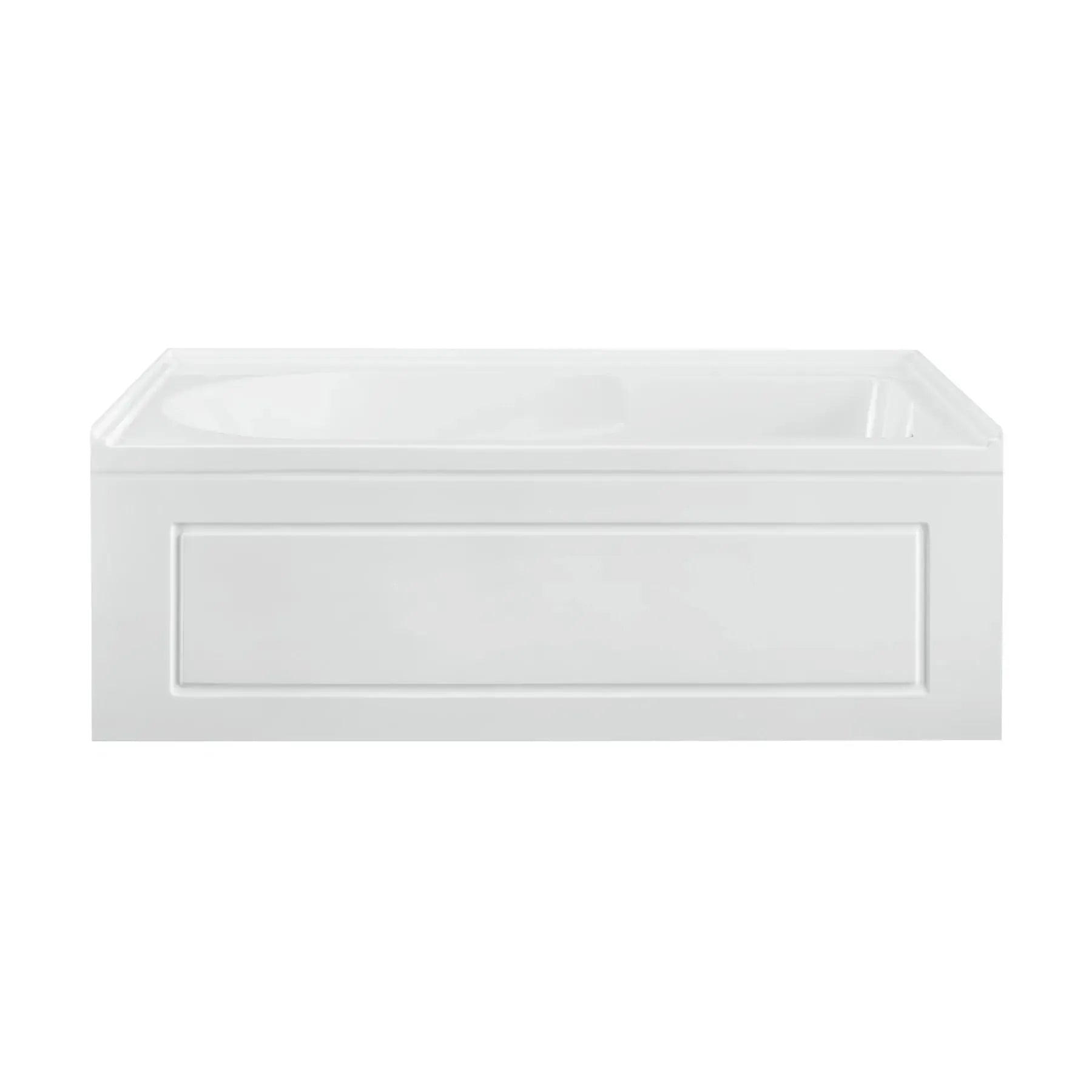 Swiss Madison Concorde 60 in. x 32 in. Acrylic Glossy White, Alcove, Integral, Right-Hand Drain, Apron Bathtub - SM-AB560 - The Home Selection