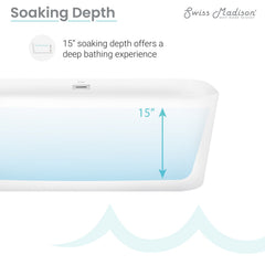 Swiss Madison Concorde 67" Freestanding Bathtub - SM-FB571 - The Home Selection