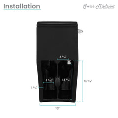 Swiss Madison Concorde One-Piece Square Toilet Side Flush 1.28 gpf - SM-1T107 - The Home Selection