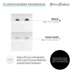 Swiss Madison Concorde Wall-Hung Square Toilet Bowl - SM-WT442 - The Home Selection