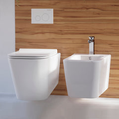 Swiss Madison Concorde Wall-Hung Square Toilet Bowl - SM-WT442 - The Home Selection
