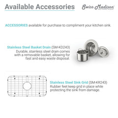 Swiss Madison Delice 30" x 18" Ceramic Farmhouse Kitchen Sink - SM-KS243 - The Home Selection