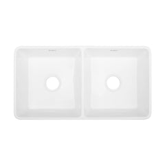 Swiss Madison Delice 33" x 18" Duo Ceramic Farmhouse Sink - SM-KS246 - The Home Selection