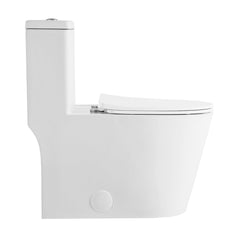 Swiss Madison Dreux High Efficiency One-Piece Elongated Toilet with 0.8 GPF Water Saving Patented Technology - SM-1T180 - The Home Selection