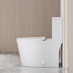 Swiss Madison Dreux High Efficiency One-Piece Elongated Toilet with 0.8 GPF Water Saving Patented Technology - SM-1T180 - The Home Selection