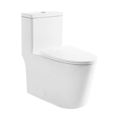 Swiss Madison Dreux High Efficiency One-Piece Elongated Toilet with 0.8 GPF Water Saving Patented Technology - SM-1T180 - The Home Selection