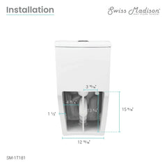 Swiss Madison Dreux One Piece Elongated Dual Flush Toilet with 0.95/1.26 GPF - SM-1T181 - The Home Selection