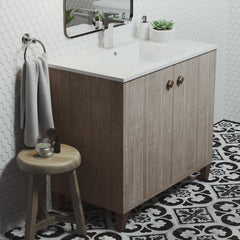 Swiss Madison Eclair 36" Bathroom Vanity in Oak - SM-BV343 - The Home Selection