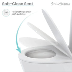 Swiss Madison Eclair One-Piece Square Toilet Dual-Flush 0.8/1.28 gpf - SM-1T288 - The Home Selection