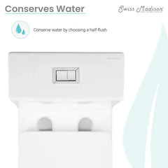 Swiss Madison Eclair One-Piece Square Toilet Dual-Flush 0.8/1.28 gpf - SM-1T288 - The Home Selection