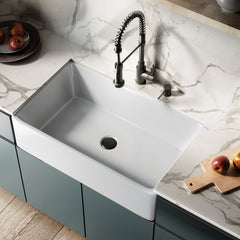 Swiss Madison Élégance 33 x 20 Ceramic, Farmhouse Kitchen Sink - SM-KS247 - The Home Selection