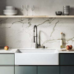 Swiss Madison Élégance 33 x 20 Ceramic, Farmhouse Kitchen Sink - SM-KS247 - The Home Selection