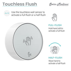 Swiss Madison Hugo Intelligent Tankless Elongated Toilet, Touchless Vortex™ Dual-Flush 1.1/1.6 gpf - SM-ST040 - The Home Selection