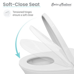 Swiss Madison Hugo Intelligent Tankless Elongated Toilet, Touchless Vortex™ Dual-Flush 1.1/1.6 gpf - SM-ST040 - The Home Selection
